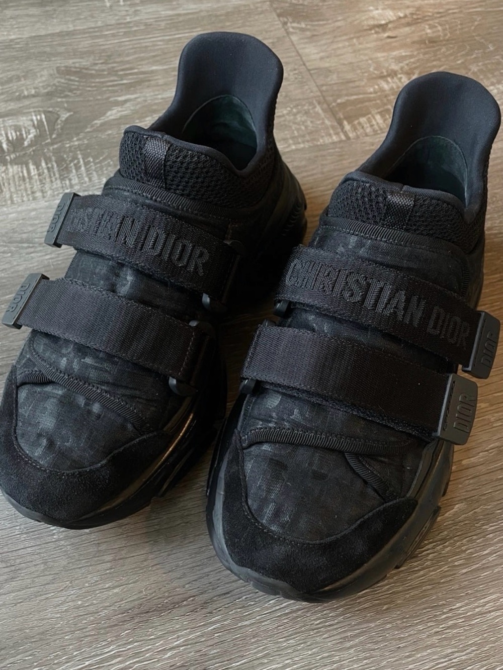 Dior Black Velcro Strap Women’s Sneakers
